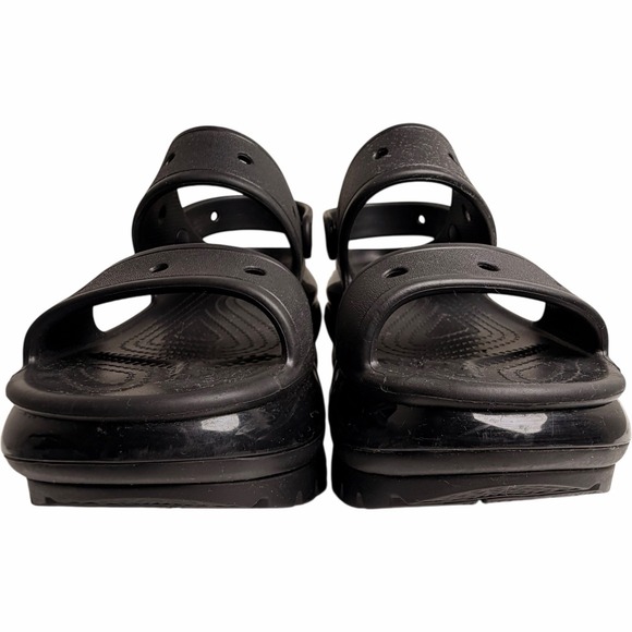 Crocs Mega Crush Platform Sandal Black Chunky Thick Sole Y2K Women 7 Goth Grunge - Picture 8 of 16